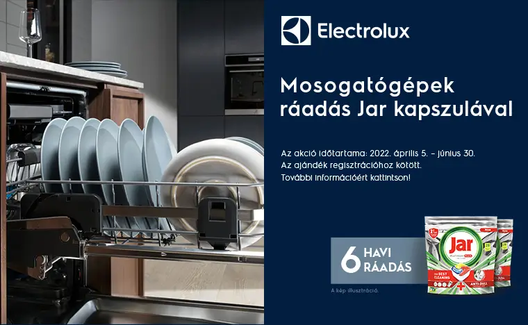 Electrolux mosogatógépek ráadás JAR kapszulával a preciz.hu-tól!