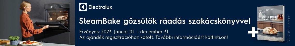 Electrolux SteamBake gőzsütők ráadás szakácskönyvvel a preciz.hu-tól!