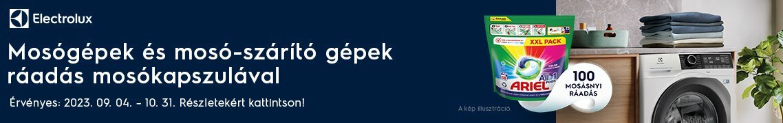 Electrolux mosógépek és mosó-szárítógépek ráadás mosókapszulával
