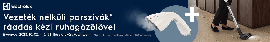 Electrolux vezeték nélküli porszívók ráadás ruhagőzölővel a preciz.hu-tól! /regisztrációhoz kötött/