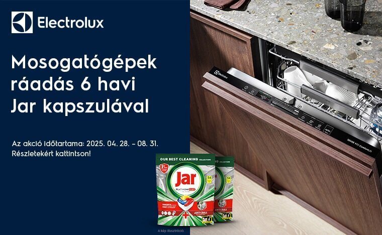Mosogatógépek ráadás 6 havi Jar kapszulával