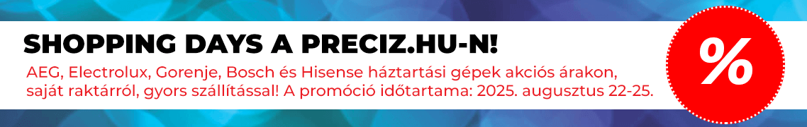 Shopping Days 2025 beépíthető mosogatógép