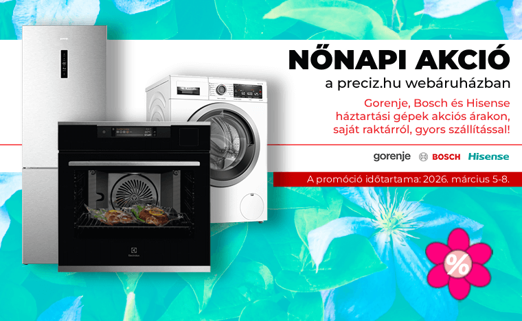 Nőnapi akció beépíthető főzőlap