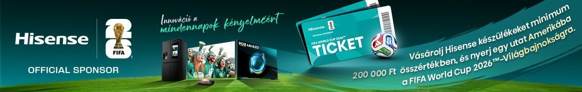 FIFA World Cup 2026 x Hisense - országos nyereményjáték - március 23-május 10 /regisztrációhoz kötött/