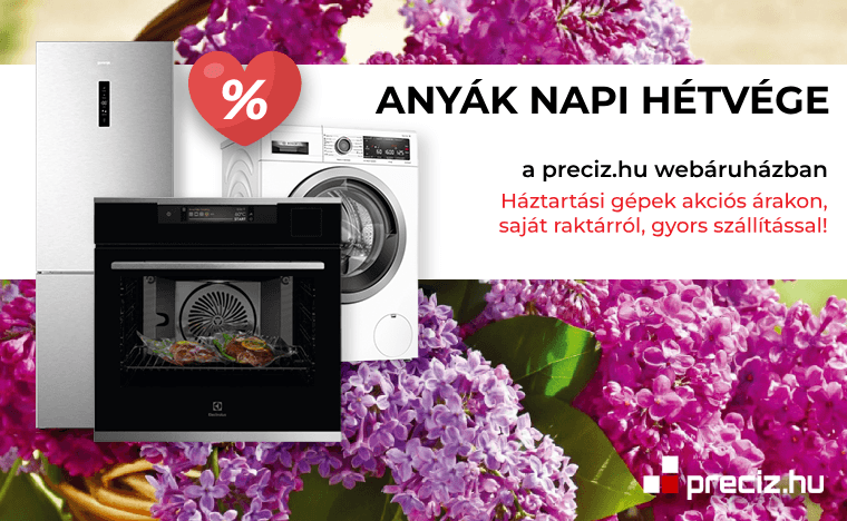 Anyák napi hétvége beépíthető főzőlap