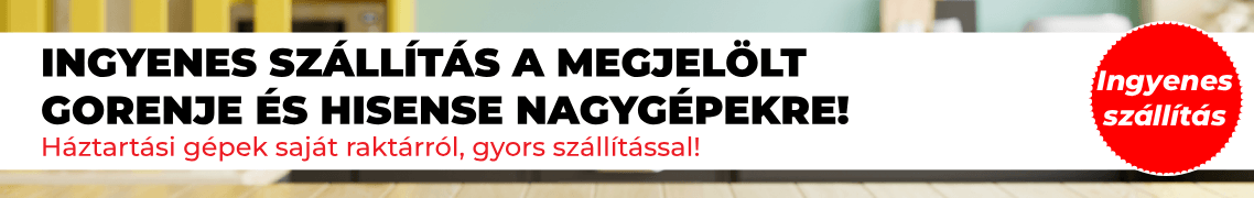 Ingyenes szállítás Gorenje - Hisense mosogatógép!