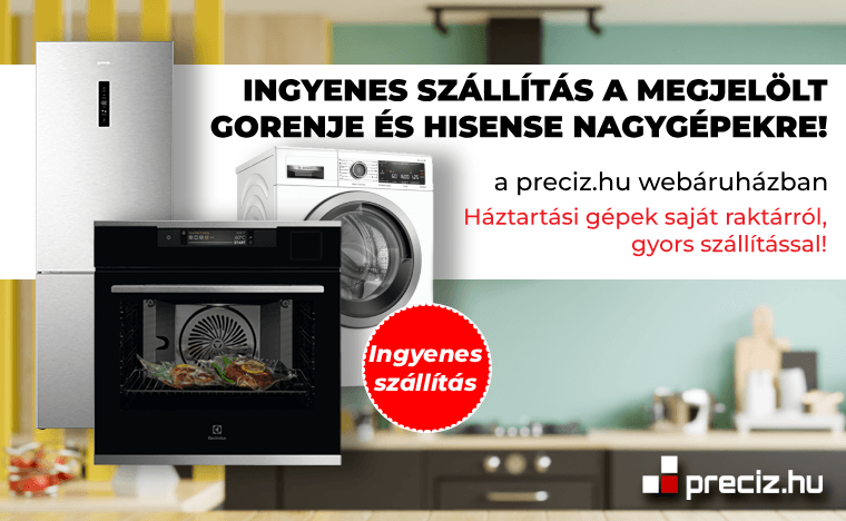 Ingyenes szállítás Gorenje - Hisense hűtőszekrény!