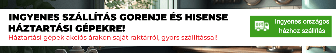 Ingyenes szállítás Gorenje - Hisense beépíthető mosogatógép!