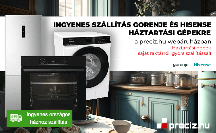 Ingyenes szállítás Gorenje - Hisense hűtőszekrény!