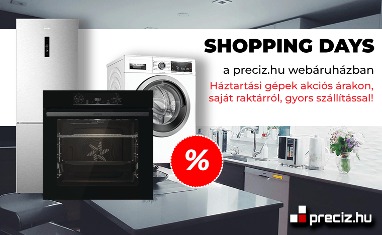 Shopping Days beépíthető főzőlap!