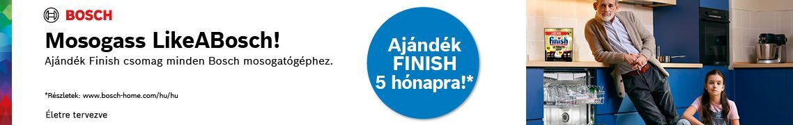 Ajándék Finish kapszula Bosch mosogatógépekhez!