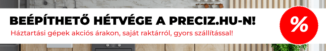 Beépíthető hétvége mosogatógép!
