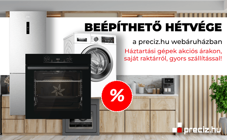 Beépíthető hétvége főzőlap!