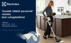 Electrolux vezeték nélküli porszívók ráadás ruhagőzölővel a preciz.hu-tól! /regisztrációhoz kötött/