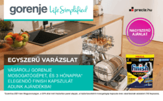 Gorenje mosogatógépek akár 3 hónapra elegendő ajándék mosógatókapszulával a preciz.hu-tól!