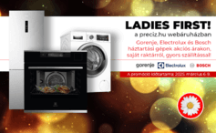 Ladies First! akciós hétvége háztartási gépekre