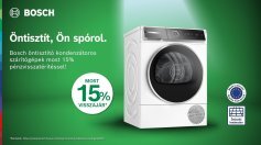 Prómócióban résztvevő Bosch i-DOS funkciós mosógépek vásárlása esetén 15% pénzvisszatérítés!