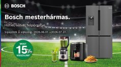 Vásároljon a promócióban részt vevő Bosch készüléket és a gyártó visszatérít Önnek 15%-ot a bruttó vételárból