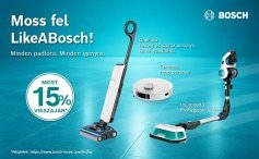 15% pénzvisszatérítés Bosch Wet funkciós porszívókra!