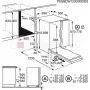 F88070VI1P Beépítési méretrajz