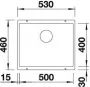 SUBLINE 500-U tartufo Beépítési méretrajz