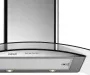 Cata fali kürtős páraelszívó Gamma Glass 900 GX/E, inox, 90 cm, 800 m3/óra, elektronikus vezérlés, led világítás