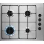 Zanussi ZGH62414XA beépíthető gázfőzőlap, 60cm, oldalgombos vezérlés, szikragyújtás, zománcozott edénytartók