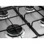 Zanussi ZGH62414XA beépíthető gázfőzőlap, 60cm, oldalgombos vezérlés, szikragyújtás, zománcozott edénytartók