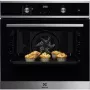 Electrolux EOD6P71X SteamBake beépíthető elektromos sütő, pirolitikus tisztítás, maghőmérő, süllyesztett gombok, softclosing, teleszkópos sütősín, 72l (xxl)