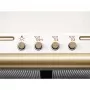 Electrolux EFC226V fali kürtős páraelszívó, 60 cm, vanília-bronz, rococo design, 3 fokozatú nyomógombos vezérlés, led világítás