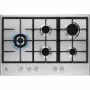 Electrolux KGS7566SX beépíthető gázfőzőlap, 75cm, wok, elölgombos vezérlés, szikragyújtás, kovácsolt vas edénytartók