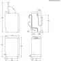 EW7T3372 Beépítési méretrajz