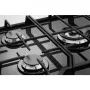 Electrolux KGG7536K beépíthető gázfőzőlap, 75cm, üveglapos kivitel, wok, elölgombos vezérlés, szikragyújtás, kovácsolt vas edénytartók