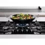 Electrolux KGG7536K beépíthető gázfőzőlap, 75cm, üveglapos kivitel, wok, elölgombos vezérlés, szikragyújtás, kovácsolt vas edénytartók