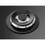 Electrolux KGG7536K beépíthető gázfőzőlap, 75cm, üveglapos kivitel, wok, elölgombos vezérlés, szikragyújtás, kovácsolt vas edénytartók