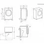 EW6S427W Beépítési méretrajz