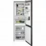 AEG RCB732E5MB kombinált hűtőszekrény, fekete, nofrost, 186 cm, 230/101 l, customflex, twintech, multiflow, 10 év kompresszor garancia