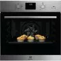 Electrolux EOD3H50TX SteamBake beépíthető elektromos sütő, led kijelző, süllyeszett gombok, aqua clean tisztítás, teleszkópos sütősín, 72 l (xxl)
