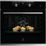 Electrolux KODEH70X SteamBake beépíthető elektromos sütő, led kijelző, süllyeszett gombok, aqua clean tisztítás, softclosing, teleszkópos sütősín, 72l (xxl)