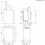 EW6T5061H Beépítési méretrajz