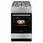 Electrolux LKG504000X gáztűzhely, 50 cm, grill, szikragyújtás a sütőben is, hőlégkeverés, katalitikus oldalfalak, üvegtető