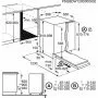 FSE63717P Beépítési méretrajz