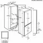 SCB819F8FS Beépítési méretrajz