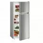 Liebherr CTPel231-21 felülfagyasztós kombinált hűtőszekrény, ezüst, 140 cm, smartfrost, 190/44 l, 37 db(a)