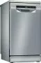 Bosch SPS4EMI28E mosogatógép, 45 cm, ezüst-inox, 10 teríték, 44 db(a), home connect, efficientdry, variodrawer, silence program