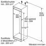 KIV865SF0 Beépítési méretrajz