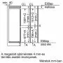 KIN86NSF0 Beépítési méretrajz