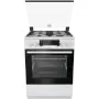 Gorenje KS6350WF kombinált tűzhely, 60 cm, gőzprogramok, érintőkijelzős programóra+tekerőgombok, teleszkópos sütősín, tető, 71l, fehér