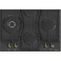 Gorenje GW6D42CLB beépíthető gázfőzőlap, 60cm, classico design, wok, elölgombos vezérlés, szikragyújtás, öntöttvas edénytartó, matt fekete