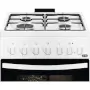 Zanussi ZCK552J1WA kombinált tűzhely, 50cm, multifunkciós sütő, légkeverés, grill, 2 sütőtálca, pizza funkció, tető nélkül, fehér